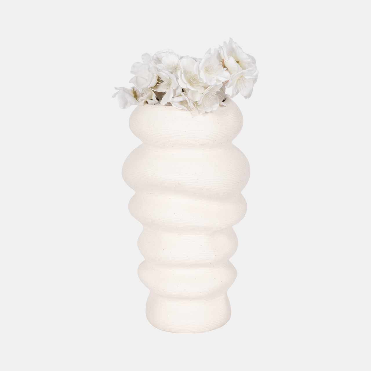 Duttonmore White Vase 12 (In) - Image 4