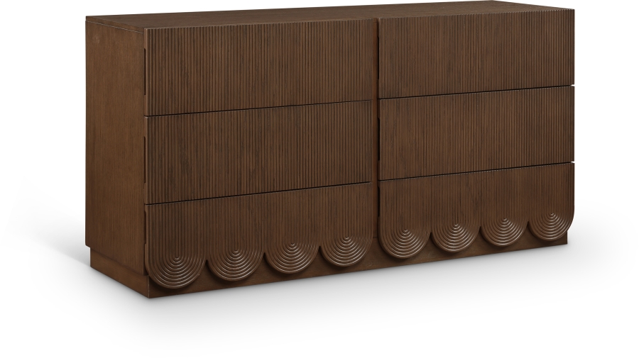 Scallop Oak Veneer Dresser - Image 2