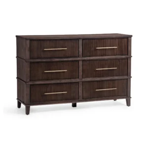 Westlake 6 Drawer Dresser - Auburn Walnut