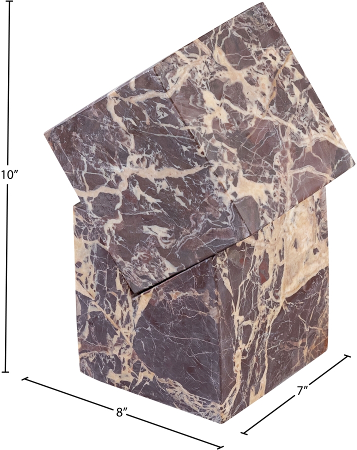 Quad Marble Decorative Cube - Image 4