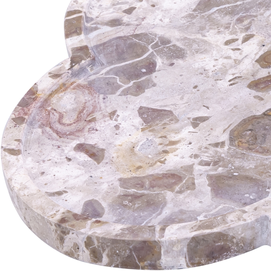 Rimini Marble Clover Shaped Tray - Image 2