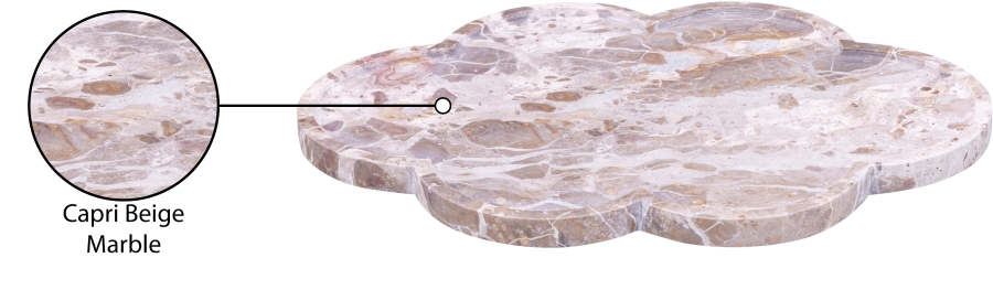 Rimini Marble Clover Shaped Tray - Image 4