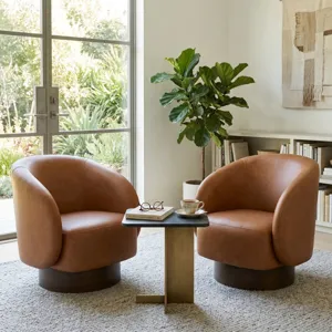 Swivel Chair Brown